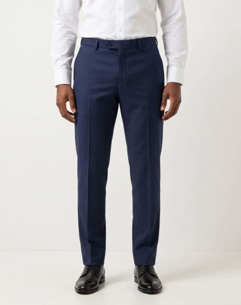 Harry Brown Raffi suit trousers in navy in navy - view 1