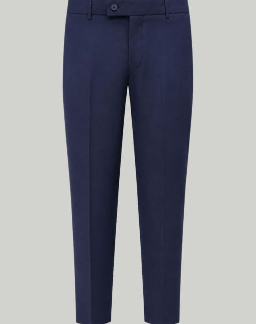 Harry Brown Raffi suit trousers in navy in navy, 3 of 4