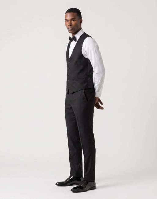 Harry Brown Raffi tux suit jacket, waistcoat & trousers in black, 4 of 4