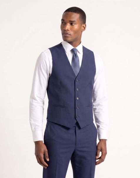 Harry Brown Raffi suit waistcoat in navy - view 1