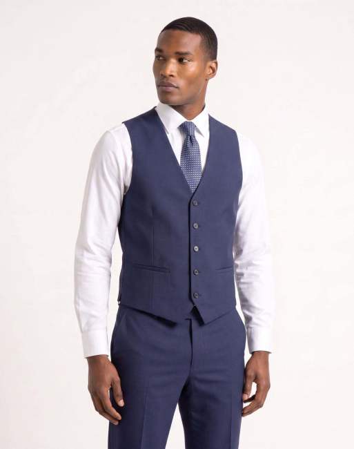 Harry Brown Raffi suit trousers, jacket and waistcoat in navy, 3 of 4