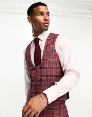 Tartan hot sale skinny suit