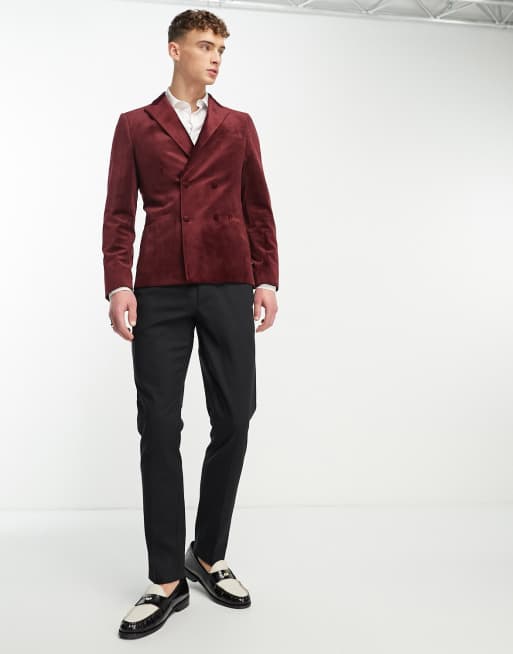 Double breasted velvet clearance suit