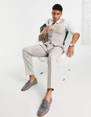 linen suit shoes