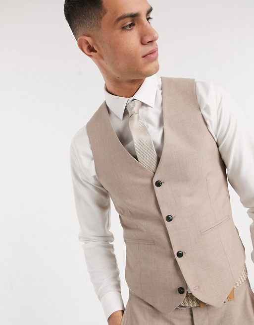 Harry Brown slim fit plain suit waistcoat