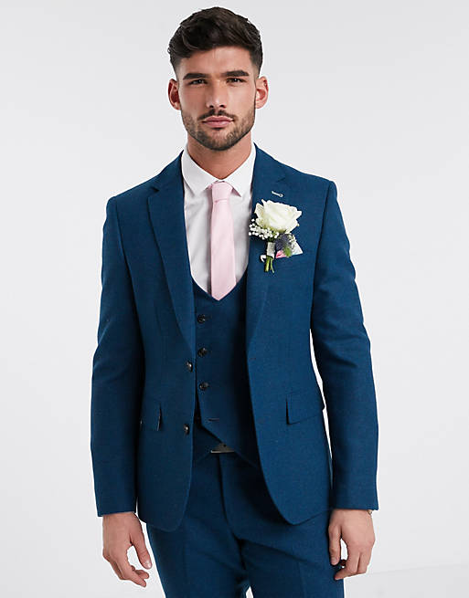 Harry Brown slim fit wedding summer tweed suit jacket | ASOS
