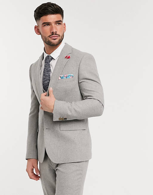 Harry Brown slim fit wedding tweed suit jacket | ASOS