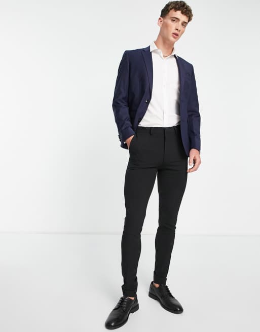 Harry Brown slim suit jacket in navy, 2 of 4