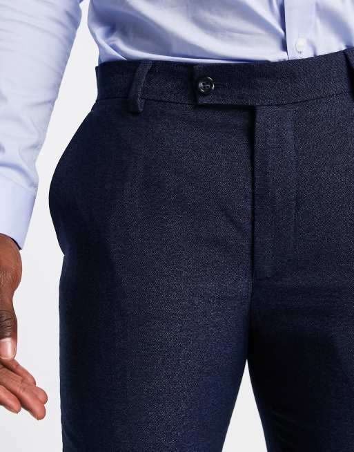 Harry Brown suit pants in blue melange, 2 of 4