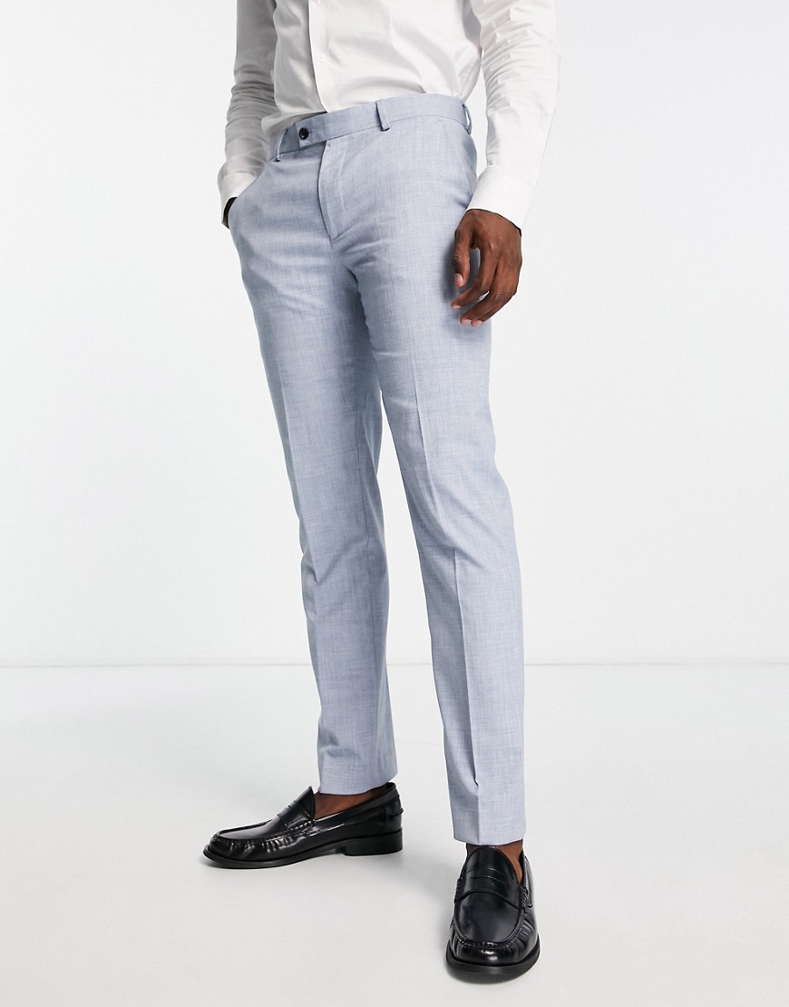 Harry Brown suit trousers in sky blue