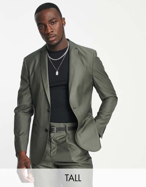 Harry Brown Tall – Bamboo – Anzugjacke mit lockerem Schnitt