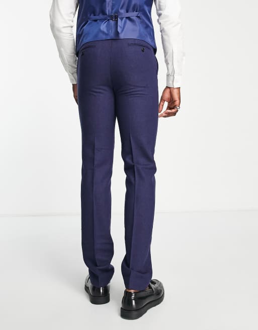 Harry Brown Tall - Bryllup - Slim Fit-habitbukser i tweed , 2 af 4