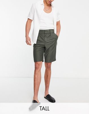 Harry Brown Tall loose fit bamboo suit shorts