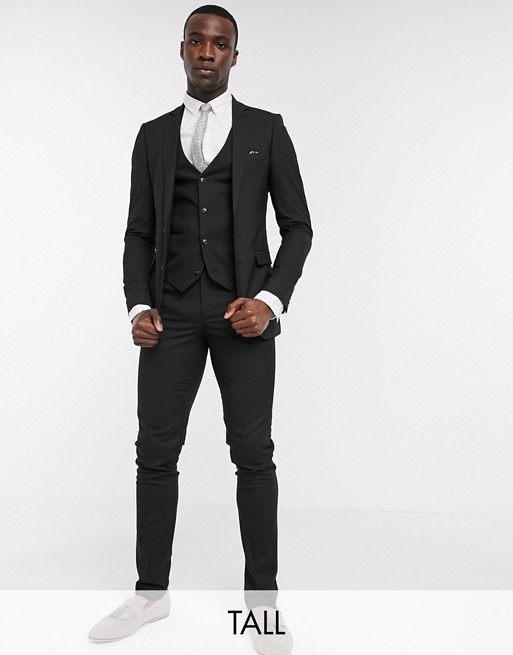 Harry Brown Tall skinny fit plain suit trousers