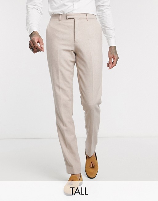 Harry Brown Tall slim fit wedding summer tweed suit trouser
