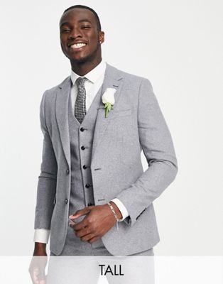 Harry Brown Tall wedding tweed slim fit suit jacket