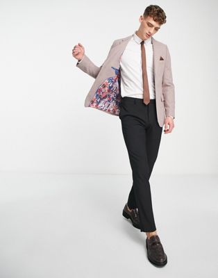 Harry Brown tweed suit jacket in dusty rose - Click1Get2 Sale