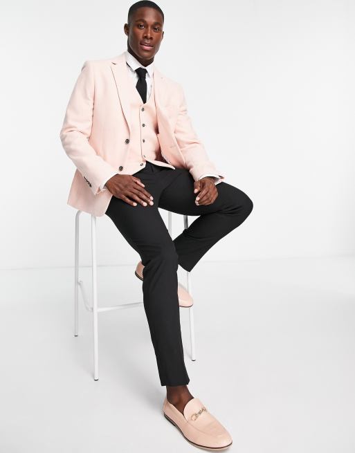 Pink tweed outlet suit