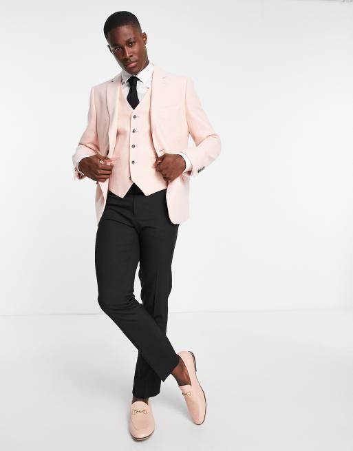 Pink on sale waistcoat men