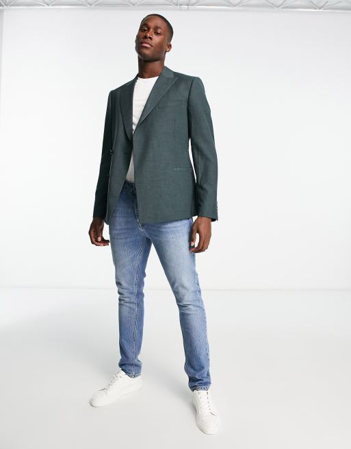 Harry Brown Veste de costume ajustée avec bouton dissimulé