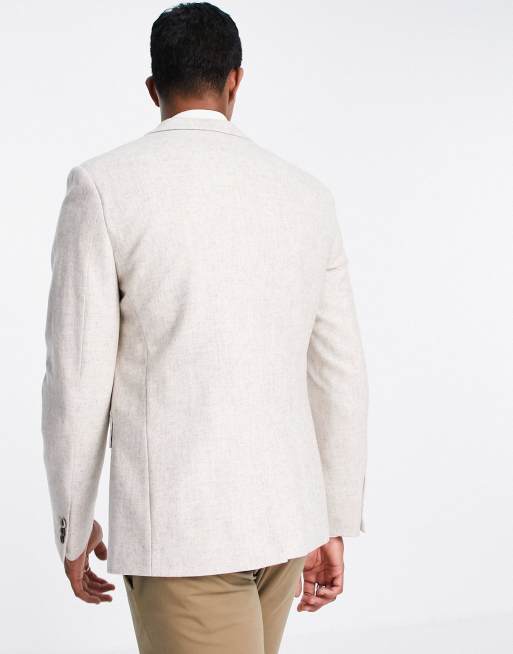 Harry Brown - Veste de costume ajustée en tweed de laine mélangée pour mariage, 3 de 4