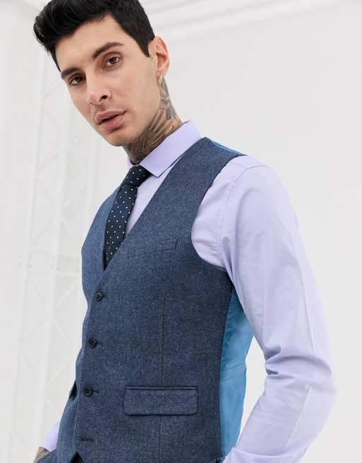 Harry Brown - Costume d'été ajusté en tweed de laine mélangée pour mariage, 4 de 4