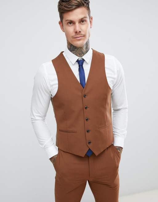 Harry Brown - Costume de mariage slim ultra doux - Marron, 4 de 4