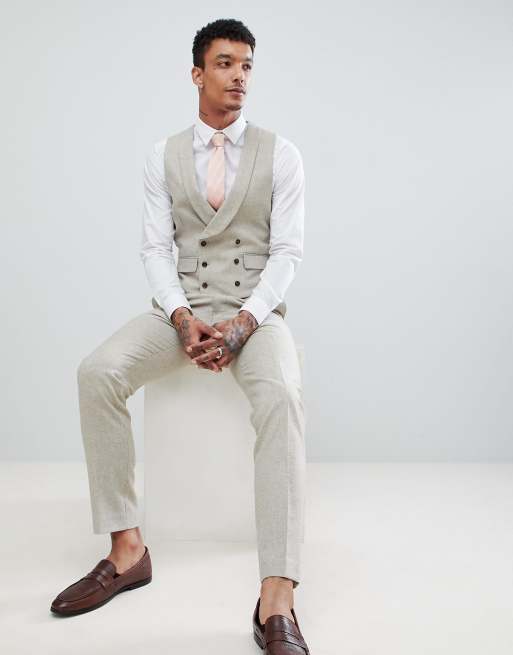 Harry Brown Wedding – Enge Donegal-Weste mit Schalrevers, 4 von 4