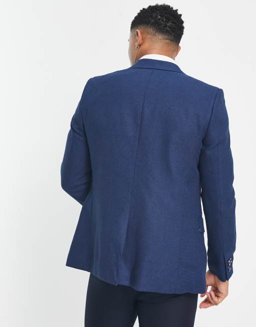 ハリー ブラウン メンズ ジャケット・ブルゾン アウター Harry Brown wedding slim suit jacket in blue 
