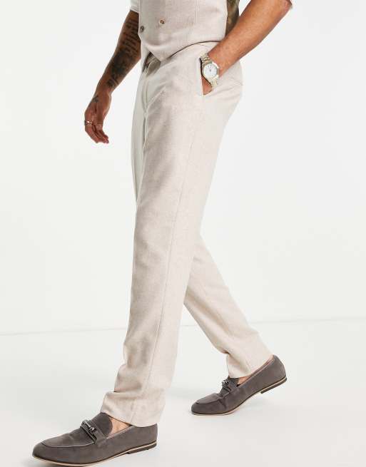 Harry Brown Wedding - Pantaloni da abito slim in misto lana, 3 di 4