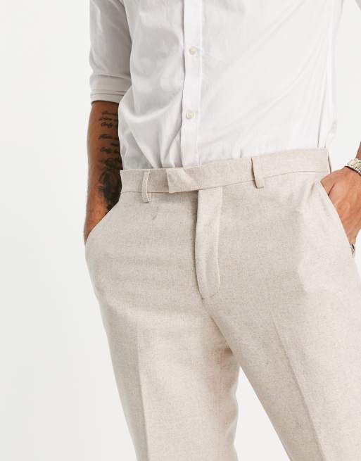 Harry Brown Wedding - Pantaloni da abito slim in misto lana, 4 di 4