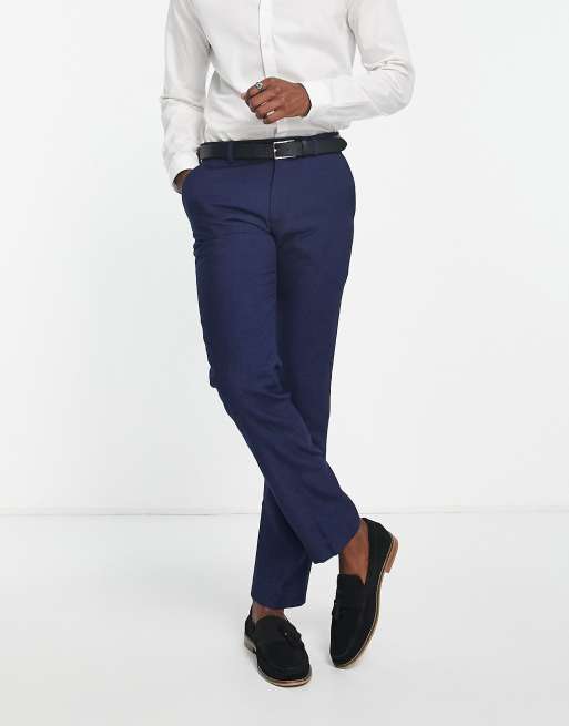 Navy blue dress hot sale pants for wedding