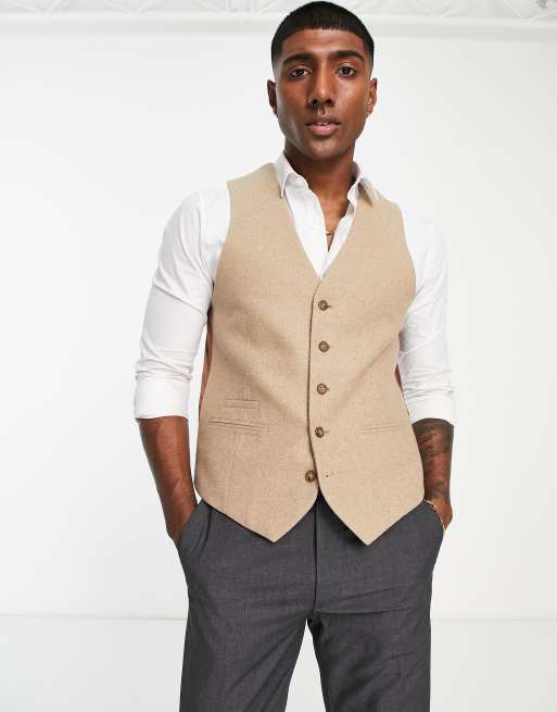 Beige on sale suit vest