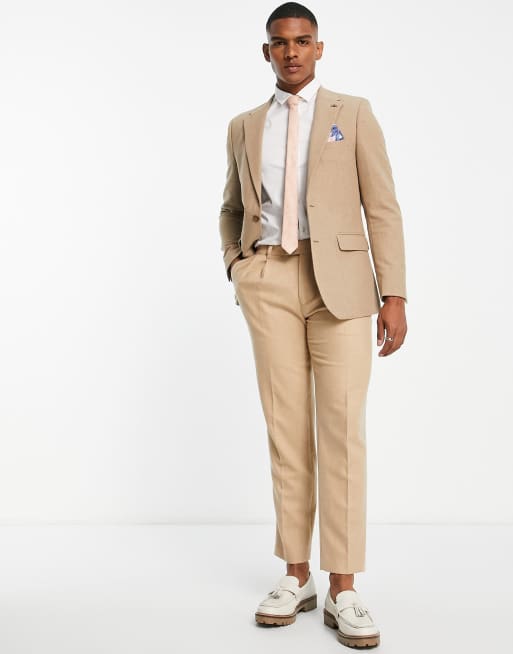 Beige shop suit coat