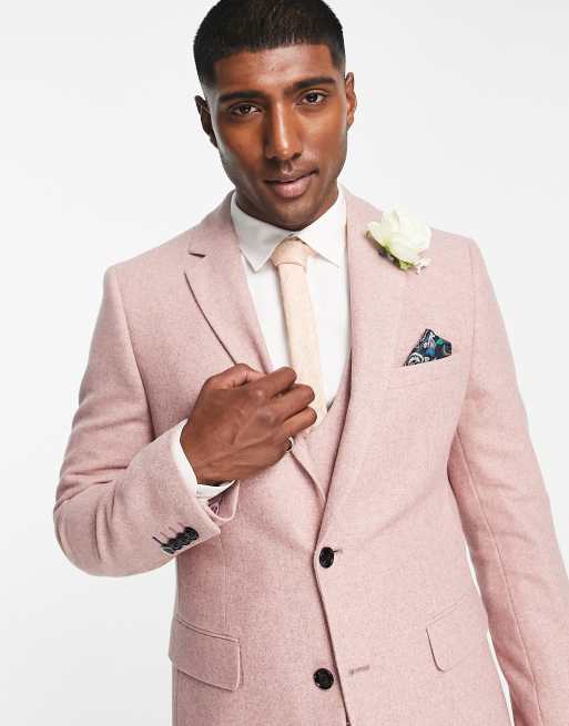 Harry Brown wedding tweed wide lapel slim fit suit jacket , 2 of 4