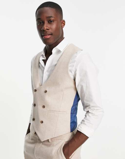 Peach hot sale waistcoat wedding