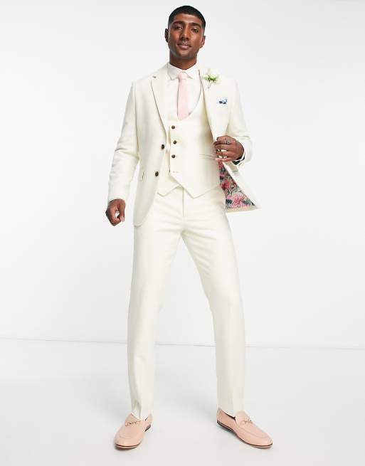 Cream tweed suit hotsell