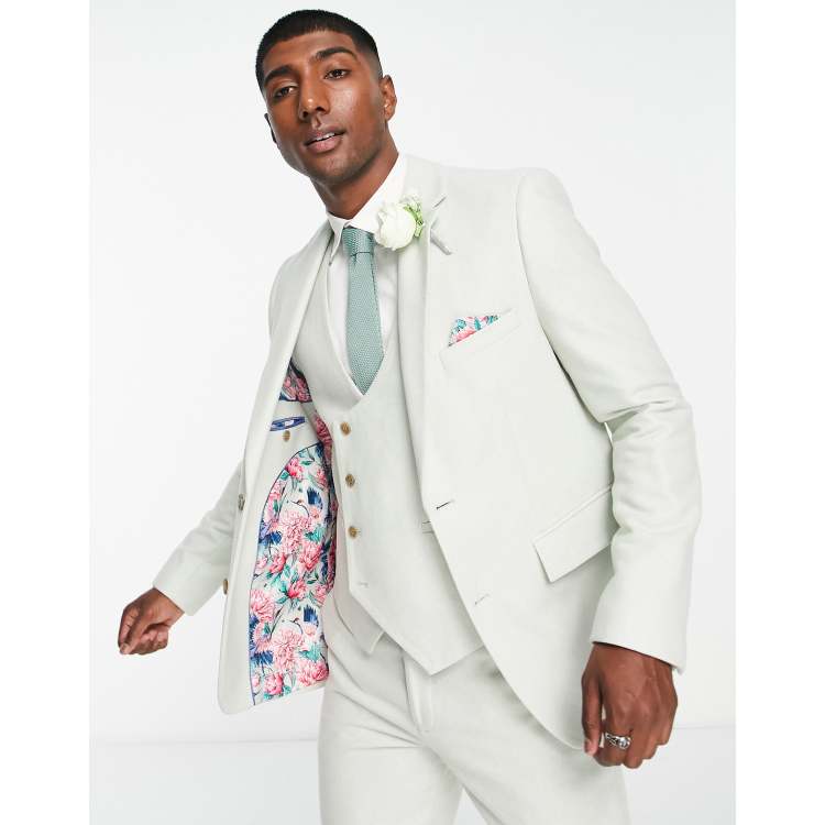 Green tweed outlet suit jacket