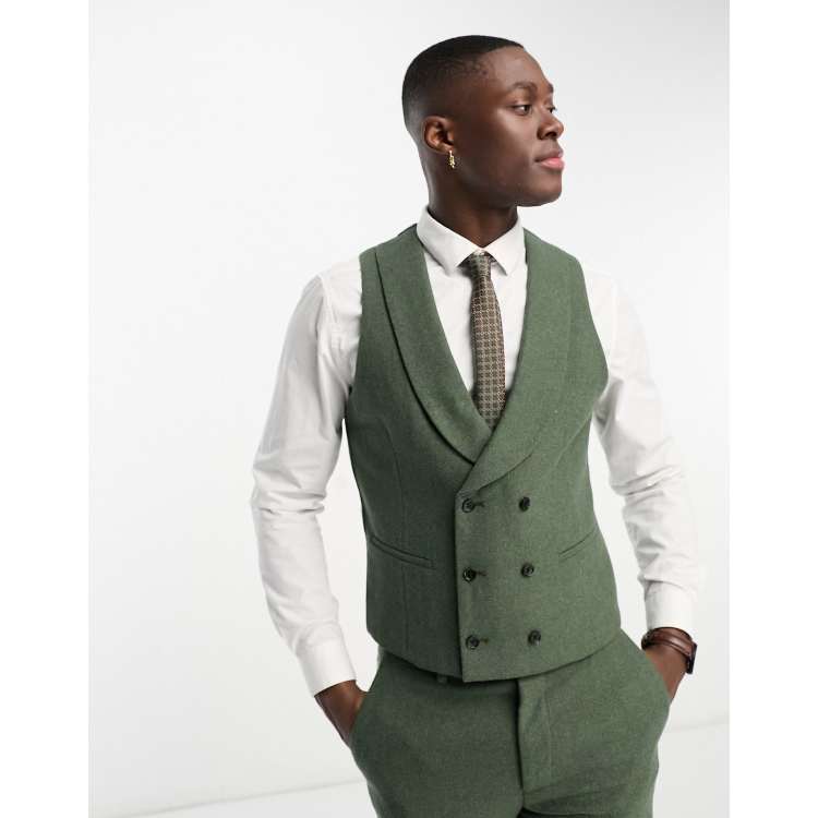 Double breasted clearance waistcoat with lapels