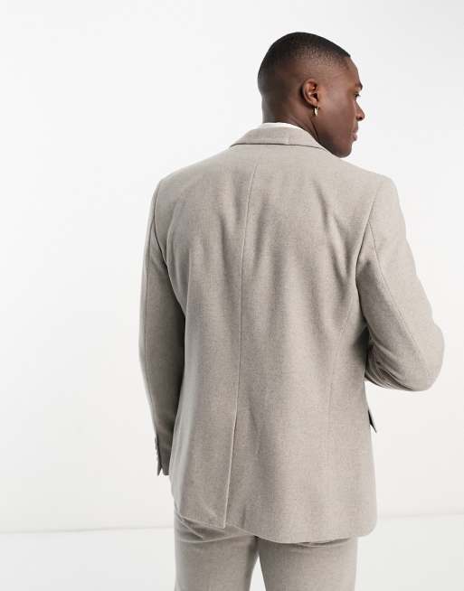 Harry Brown Wedding wool mix slim fit suit jacket in light grey | ASOS