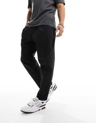 Harry Brown Harry Brown wide leg trousers in black-Grey