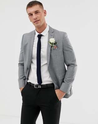 charcoal suit jacket with jeans