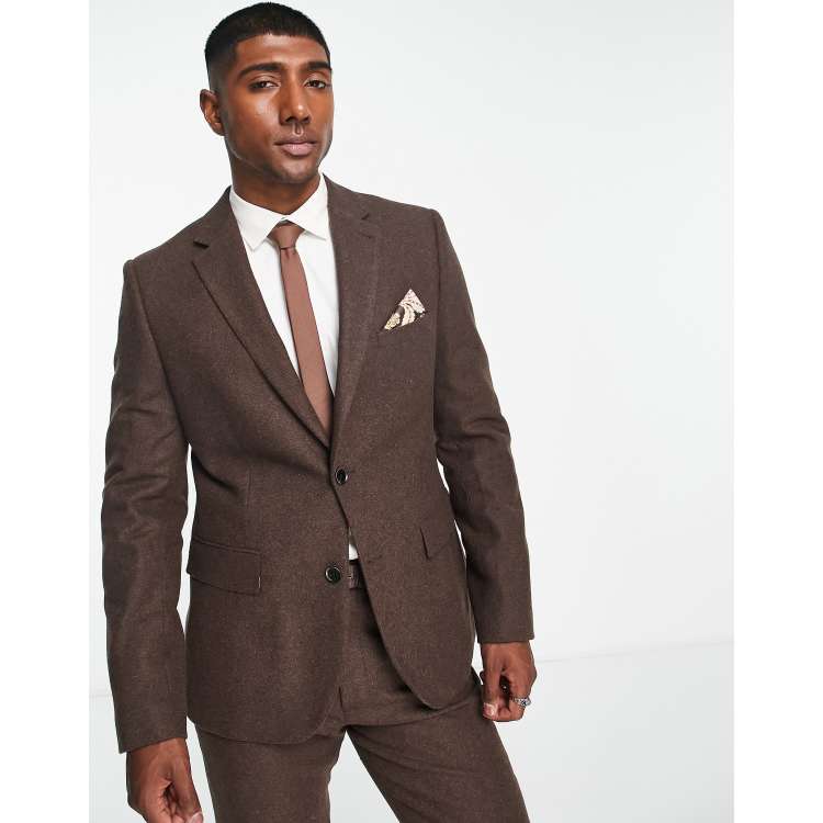 Harry Brown wool mix slim fit suit jacket