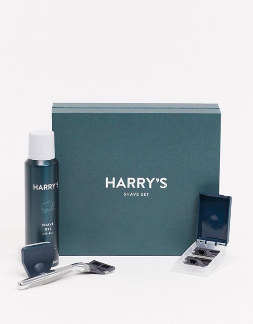 Harry's Chrome Winston Shave Set with Shave Gel