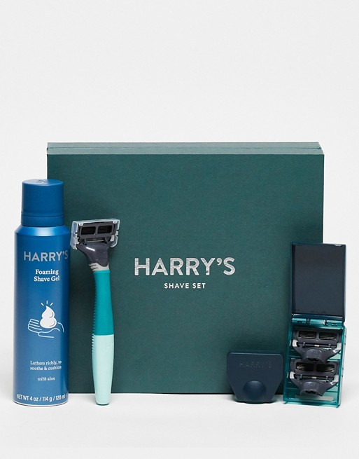 Harry's Forest Green Truman Shave Set with Shave Gel
