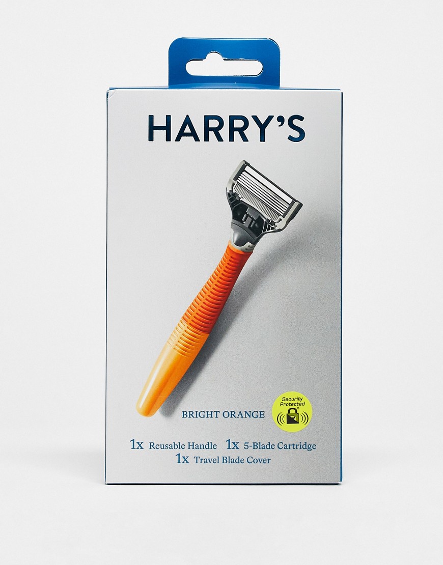 Harry’s Truman Razor + Blade in Bright Orange-No colour