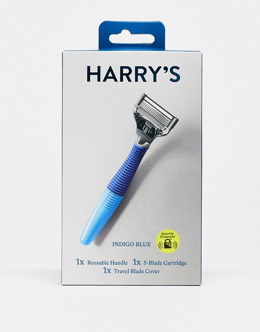 Harry's Truman Razor + Blade in Indigo Blue