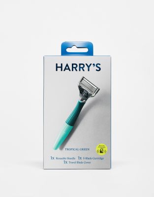 Harry's Truman Razor + Blade in Tropical Green-No colour