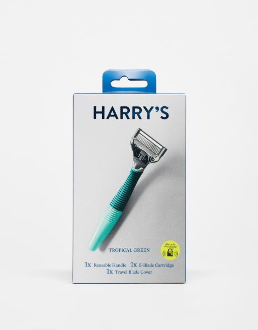 Harry's Truman Razor + Blade in Tropical Green