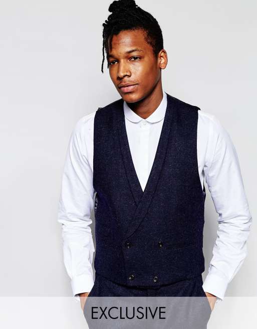 Double breasted waistcoat on sale asos